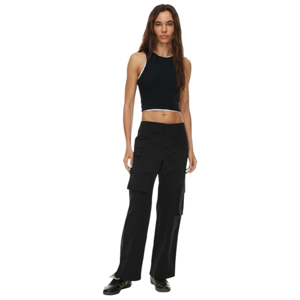 Wilfred Free Wide Leg Cargo Pants High Rise Twill Utility Size 4